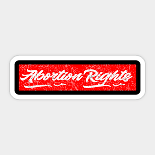 abortion rights red vintage Sticker